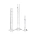 DWK Life Sciences SD-0536 Duran Borosilikat Glas 3.3 Klasse A Messzylinder, Hauptpunkteringteilung, Sechskantfuss, 5ml Kapazität, Blau, 2 Stück