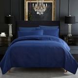 3 Piece Quilts Coverlet Comforter Reversible Soft King Navy Blue