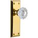 Grandeur Fifth Avenue Solid Brass Rose Passage Door Knob Set with