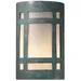 Justice Design Group Ambiance Craftsman Window Wall Sconce - Open Top & Bottom - CER-7485-PATV