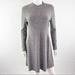 Madewell Dresses | Madewell Size M Heather Gray Long Sleeve Rib Knit Sweater Dress | Color: Gray | Size: M