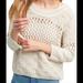 Anthropologie Sweaters | Anthropologie Moth Chenille Stitched Pullover | Color: Cream/White | Size: Xs