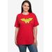 Plus Size Women's DC Comics Wonder Woman Short Sleeve Costume T-Shirt by DC Comics in Red (Size 2X (18-20))