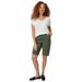 Plus Size Women's Bermuda Shorts by ellos in Deep Olive (Size 24)