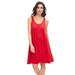 Plus Size Women's Crossover Back Tank Dress by ellos in Vivid Red (Size 34/36)