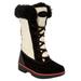 Plus Size Women's The Eileen Waterproof Boot by Comfortview in Bone Coral Multi (Size 10 W)