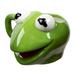 Vandor LLC Disney The Muppets Kermit The Frog 20 Oz. Sculpted Ceramic Mug Ceramic in Brown/Green | 4.25 H x 6.6 W in | Wayfair VU8JSCDSY