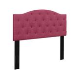 Red Barrel Studio® Panel Headboard Upholstered/Polyester in Pink | 56.5 H x 64.5 W x 3.5 D in | Wayfair 2884F485911E40E29A2674F538987888