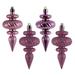 The Twillery Co.® Finial Ornament Plastic in Pink | 4 H x 2 W x 2 D in | Wayfair 84689D6951064052AB4D44BA135A08A6