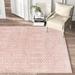 Pink 108 x 0.33 in Area Rug - Kelly Clarkson Home Zoey Geometric Rose Area Rug, Polypropylene | 108 W x 0.33 D in | Wayfair