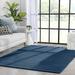 Blue 62 x 0.8 in Area Rug - Well Woven kids Opal Crest Modern Solid Glam Faux Fur Plush Dark Glam Shag Area Rug Polyester | 62 W x 0.8 D in | Wayfair