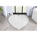 White 31 x 0.8 in Area Rug - Well Woven kids Opal Crest Modern Solid Glam Faux Fur Plush Glam Shag Area Rug Polyester | 31 W x 0.8 D in | Wayfair