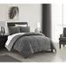 Everly Quinn Leevon Microfiber 7 Piece Comforter Set Polyester/Polyfill/Microfiber in Gray | King Comforter + 6 Additional Pieces | Wayfair