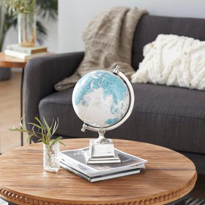 Blue Aluminum Metal Globe