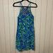 Lilly Pulitzer Dresses | Lilly Pulitzer Reezy Strappy Slip Dress. Size Xs. | Color: Blue/Green | Size: Xs
