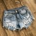 American Eagle Outfitters Shorts | Hi Rise Festival Light Wash Denim Shorts Lace Pockets American Eagle Aeo | Color: Blue | Size: 2