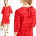 J. Crew Dresses | J. Crew Flutter Sleeve Eyelet Shift Dress | Color: Orange/Red | Size: 2