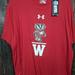 Under Armour Shirts | Brand New With Tags Wisconsin Badgers Under Armor Heat Gear Loose Xl Shirt | Color: Red | Size: Xl
