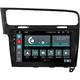 Costum fit Autoradio für Volkswagen Golf 7 Schwarz Android GPS Bluetooth WiFi Dab USB Full HD Touchscreen Display 10" Easyconnect 8-Kern-Prozessor Sprachbefehle