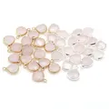 Pierre naturelle PmotReiki Heal Faceted Pink Crystal Alanding Yst Charms Jewelry Executive DIY