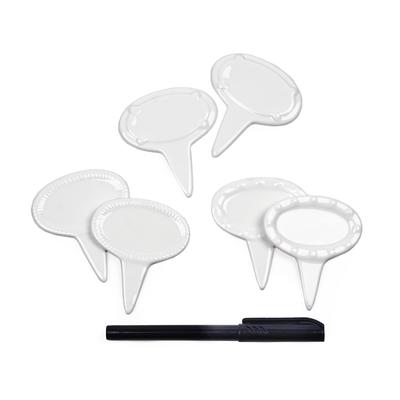 Oval Cheese Marker (Set of 6) - Oval Shape, 6-Piece