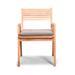 Joss & Main Elswick Stacking Teak Patio Dining Armchair Wood in Brown | 31.75 H x 22 W x 21.75 D in | Wayfair A2A47261633C4CE286CEEDDC317864AA