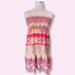 American Eagle Outfitters Dresses | American Eagle Outfitters Pink Tribal Strapless Mini Dress Size S | Color: Pink | Size: S