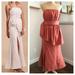 Anthropologie Dresses | C/Meo Collective X Anthropologie Peplum Rose Strapless Midi Dress | Color: Pink/Red | Size: S