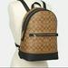 Coach Bags | Coach Backpack Signature Canvas Tan Bag Gold Khaki Black | Color: Tan | Size: Os