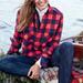 J. Crew Tops | J.Crew Buffalo Plaid Flannel Navy Red Shirt Jacket | Color: Blue/Red | Size: Xs