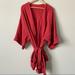 Free People Intimates & Sleepwear | Free People Intimately Rober Robe Red Size Medium Tie Front | Color: Orange/Red | Size: M