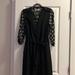 Zara Dresses | Dress And Vest With A Tied Waist | Color: Black/Green | Size: Xs