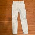 American Eagle Outfitters Jeans | American Eagle Outfitters Stretch White Jeans Sz 0 Short Petite Distressed | Color: White | Size: 0p