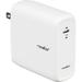 Rocstor 100W Smart USB Type-C GaN Power Adapter (White) Y10A247-W1