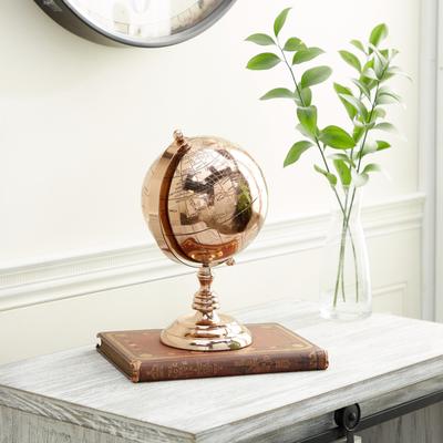 The Novogratz Rose Gold Aluminum Globe