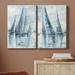Longshore Tides Regatta I Premium Gallery Wrapped Canvas - Ready To Hang Canvas in Blue/White | 60 H x 80 W x 1 D in | Wayfair