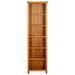 Red Barrel Studio® 6-Tier Bookshelf Wall Bookcase Decor Standing Shelves Solid Oak Wood in Brown | 44 H x 18 W x 9 D in | Wayfair