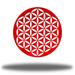 Red Barrel Studio® Infinity Mandala Metal Wall Décor Metal in Red/White | 36 H x 36 W x 0.0625 D in | Wayfair 9F819444CBC24AF4944C61EA207FF539