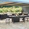 Westport Outdoor Kitchen in Jet Black Aluminum - Cabinet with Open Shelf - Outdoor Furniture - Frontgate