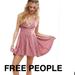 Free People Dresses | Mini Casual Dressswing Flareopen Back | Color: Pink | Size: 8