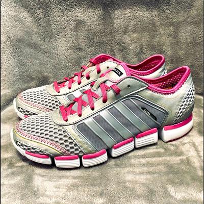 Adidas Shoes | Adidas Climacool Women G47129 Silver/Pink Running Shoes Sneakers Size 8.5 | Color: Pink/Silver | Size: 8.5