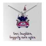 Disney Jewelry | Disney Parks Just Married Car Minnie Mickey Necklace | Color: Red/Silver | Size: Os