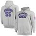 Men's Mitchell & Ness Jason Williams Heathered Gray Sacramento Kings Big Tall Name Number Pullover Hoodie