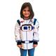 DEQUBE - Astronaut-Kostüm mit Raumschiff, Unisex, Einheitsgröße, Weiß/Blau