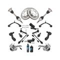 2007 GMC Sierra 1500 Classic Front Brake Pad Rotor Axle Control Arm Kit - TRQ