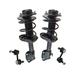 2008-2011 Subaru Impreza Front Strut Coil Spring Sway Bar Link Kit - TRQ SCA67157