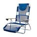 Ostrich Caudill Reclining Beach Chair Metal in Blue/Gray/White | 39.73 H x 28.1 W x 60.76 D in | Wayfair 4 x 3N1-1001B