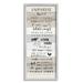 Stupell Industries Farmhouse Rules Inspirational Family Phrases Striped Plank Pattern - Textual Art Wood in Brown | 24 H x 10 W x 1.5 D in | Wayfair