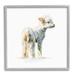 Stupell Industries Shaggy Lamb Children's Nursery Animal by Fox Hollow Studios - Painting Wood in Brown | 17 H x 17 W x 1.5 D in | Wayfair