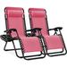 Arlmont & Co. Danny-Lee Reclining Zero Gravity Chair Metal in Pink | 44 H x 25 W x 61 D in | Wayfair C60982C56A05484C81840EB8FB56ABD4